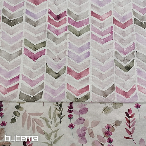 Tessuto decorativo CIK CAK lilla