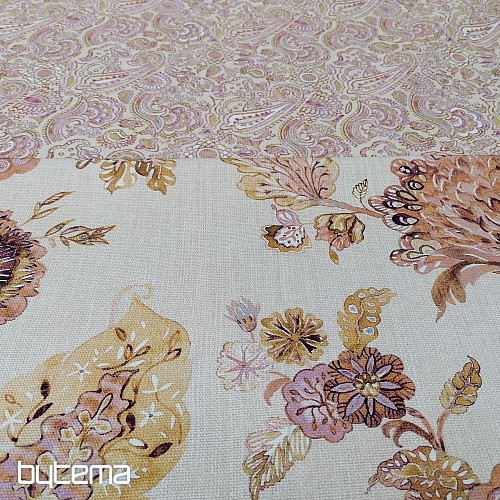 Tessuto decorativo FIORI rosa