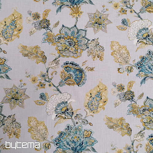 Tessuto decorativo FIORI blu