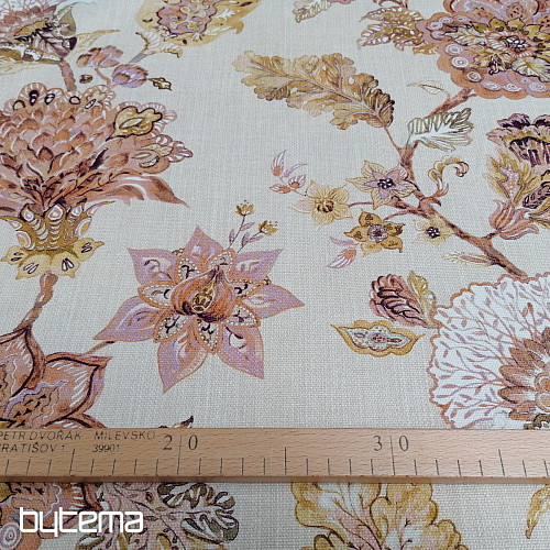 Tessuto decorativo FIORI rosa