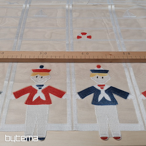 Tenda per bambini su una vetrata - MARINAI jacquard