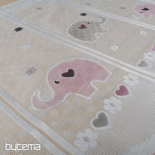 Tenda per bambini su una vetrata - jacquard ELEFANTI II
