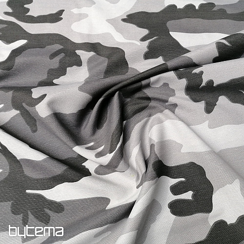 Tessuto decorativo CAMOUFLAGE grigio