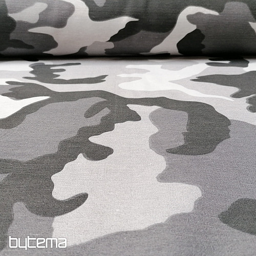Tessuto decorativo CAMOUFLAGE grigio