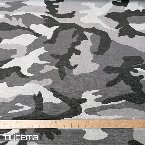 Tessuto decorativo CAMOUFLAGE grigio