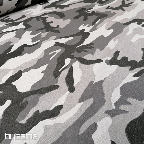 Tessuto decorativo CAMOUFLAGE grigio