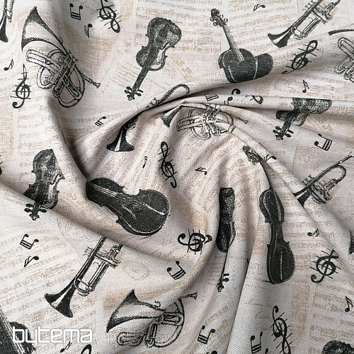 Tessuto decorativo STRUMENTI MUSICALI