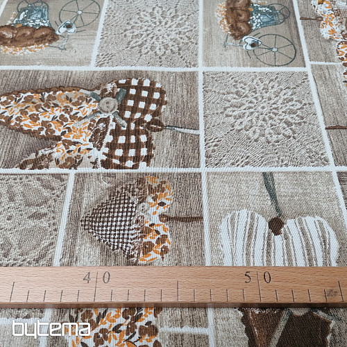 Tessuto decorativo LIDIA&#39;S HEART marrone