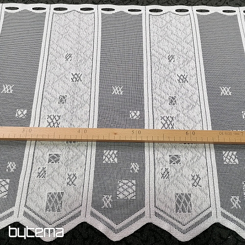 Tenda in vetro colorato - jacquard, ricamato 934