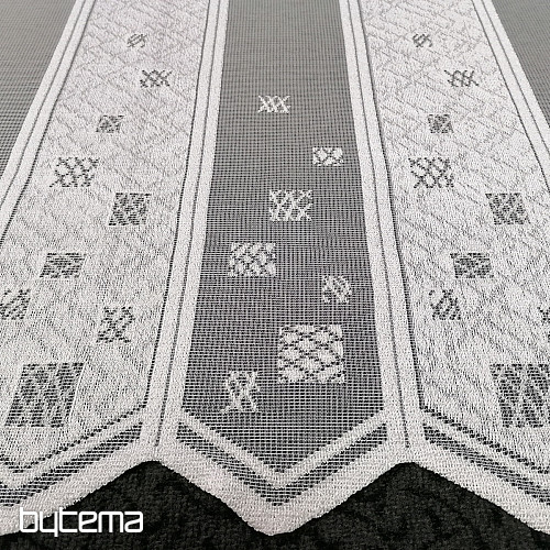 Tenda in vetro colorato - jacquard, ricamato 934