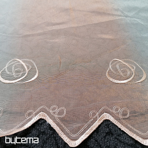 Tenda in vetro colorato - voile con ricamo 225