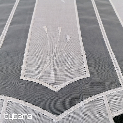 Tenda in vetro colorato di lusso ricamata 317