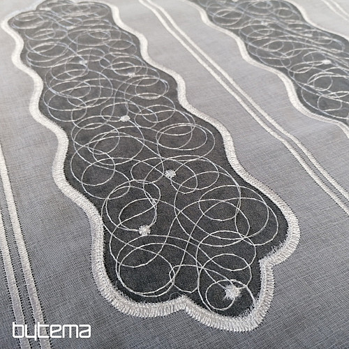 Tenda in vetro colorato - ricamata 28865