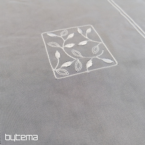 Tenda in vetro colorato - voile con ricamo 550/045