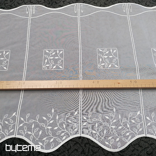 Tenda in vetro colorato - voile con ricamo 550/045