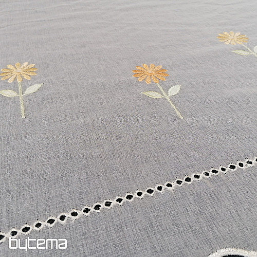 Tenda in vetro colorato - ricamata W/49020