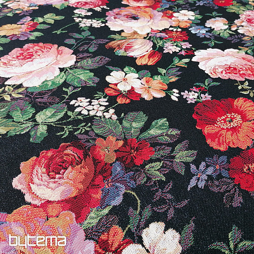 Tessuto arazzo ROSA NERA