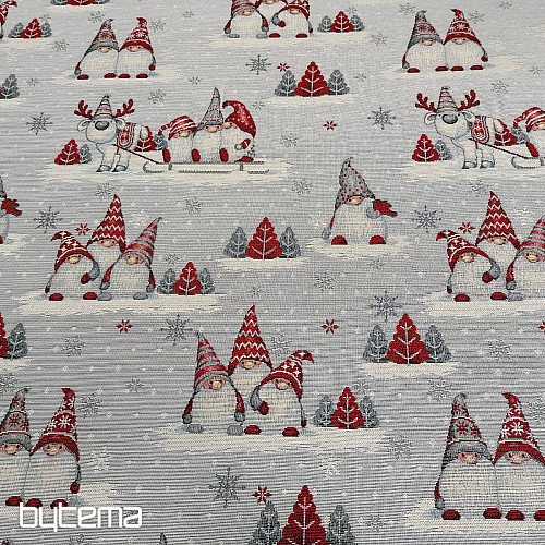 Tessuto arazzo ELFI DI NATALE