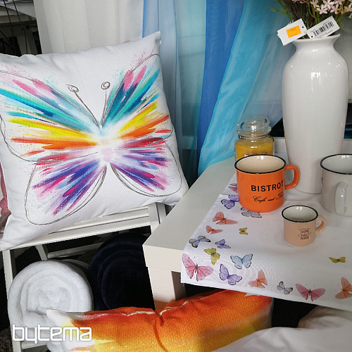 Fodera per cuscino decorativo FARFALLA PASTELLO