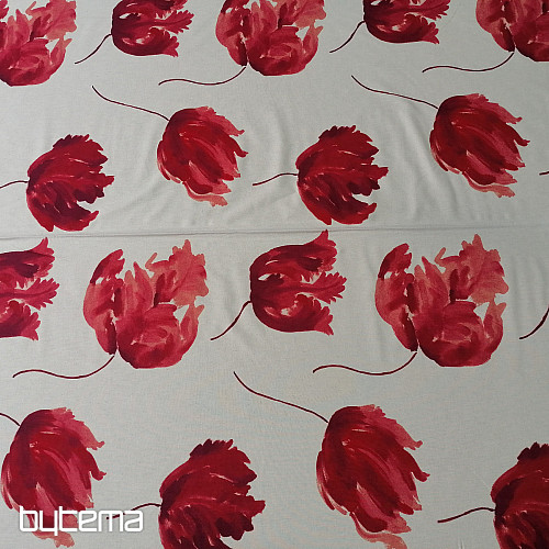 Tessuto decorativo IZALINE rosso