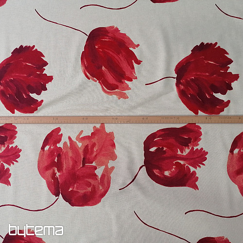 Tessuto decorativo IZALINE rosso