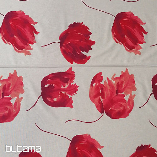 Tessuto decorativo IZALINE rosso