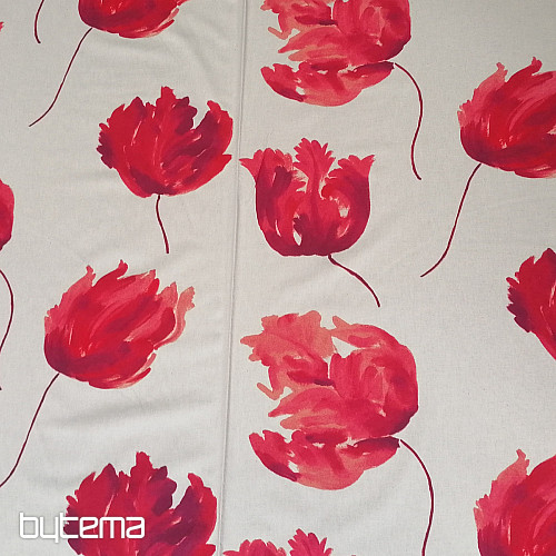 Tessuto decorativo IZALINE rosso