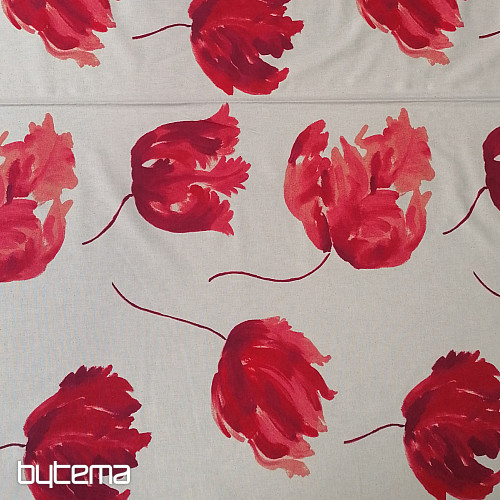 Tessuto decorativo IZALINE rosso