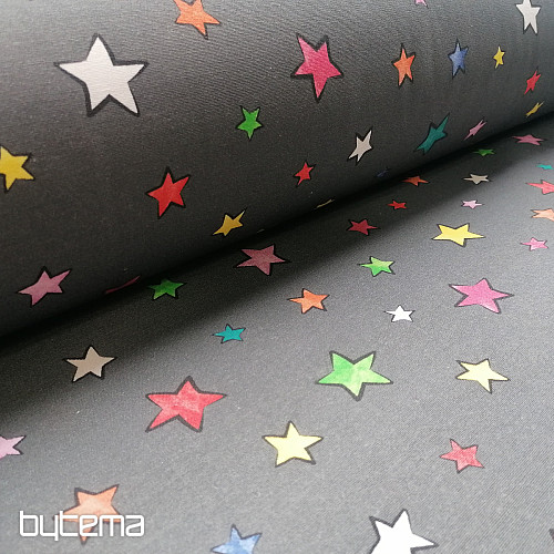 Tessuto decorativo STARS stelle colorate