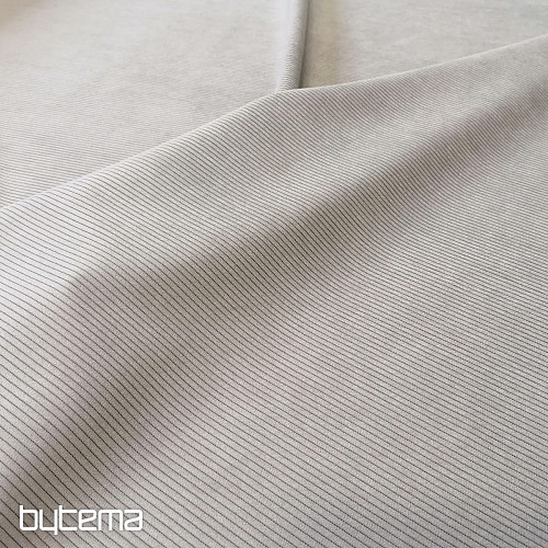 tessuto di rivestimento RIB PEWTER grigio-beige chiaro