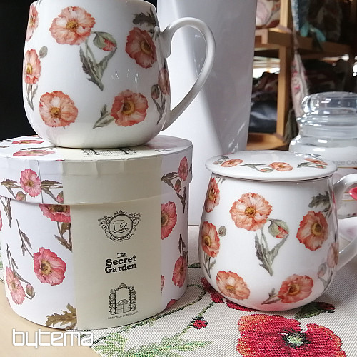 Tazza in porcellana Papaveri selvatici paffuti