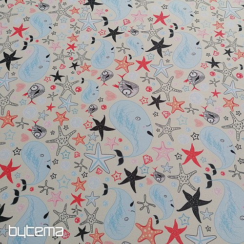 Tessuto decorativo BLACK-OUT Mondo sottomarino