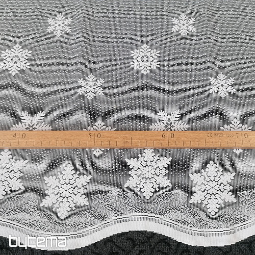 Tenda jacquard di NATALE con vetrate colorate FLAKES II