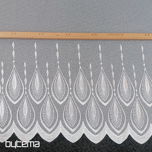Tenda ricamata di lusso 66713/175 bianca
