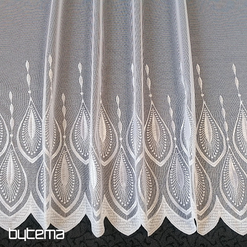 Tenda ricamata di lusso 66713/175 bianca