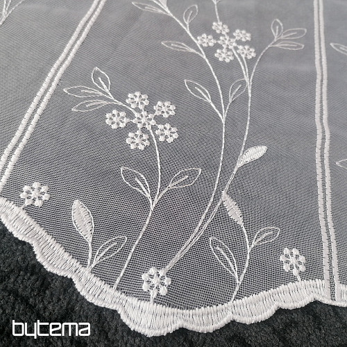 Tenda in vetro colorato ricamata 11443