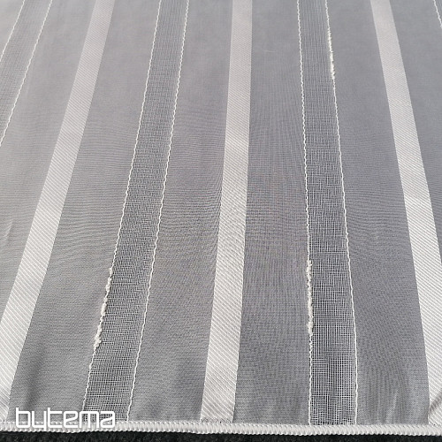 Voálová záclona striped bílá pruhy