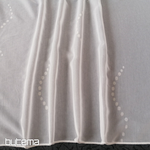 Tenda in voile SMARAGD - crema chiaro