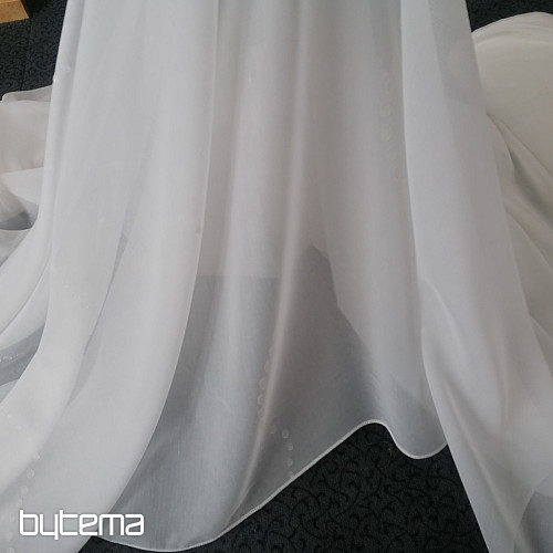 Tenda in voile SMARAGD - crema chiaro