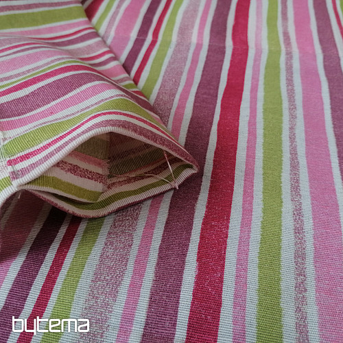 Tenda decorativa Stripes rosa 130x248 cm