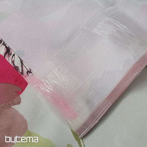 Tenda decorativa Fiori rosa grandi 150x240 cm