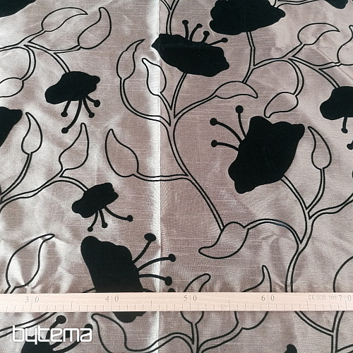 Tenda decorativa Symphonie marrone 144x245 cm