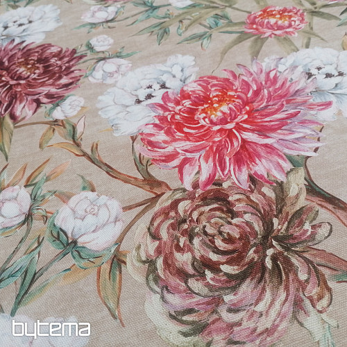 Tessuto decorativo FIORE DI PECHINO GRANDE BEIGE