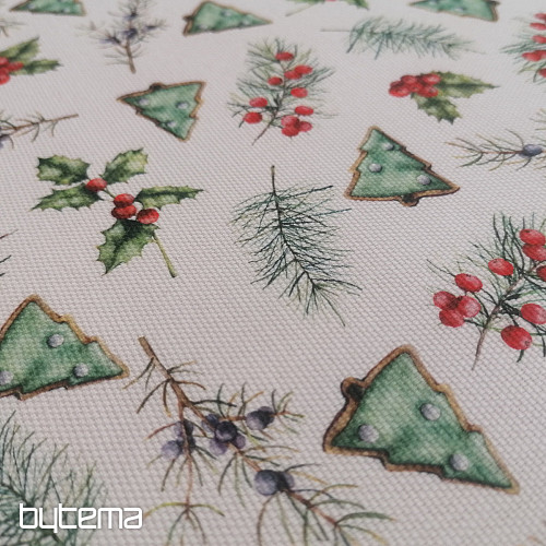 Tessuto decorazioni natalizie GALLETAS alberi II