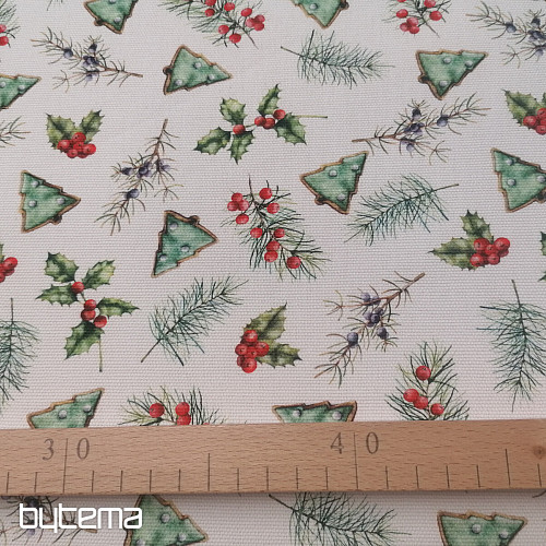 Tessuto decorazioni natalizie GALLETAS alberi II