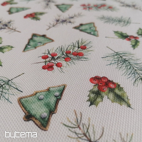 Tessuto decorazioni natalizie GALLETAS alberi II