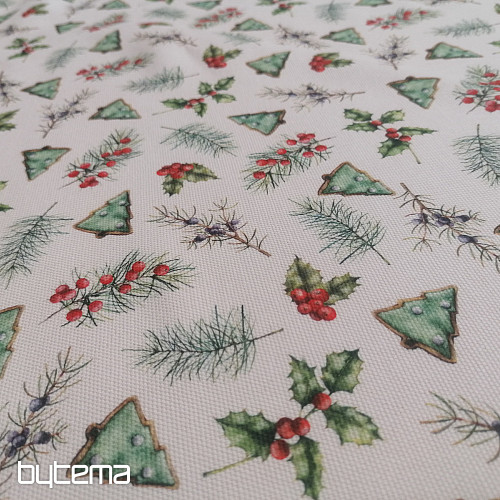 Tessuto decorazioni natalizie GALLETAS alberi II