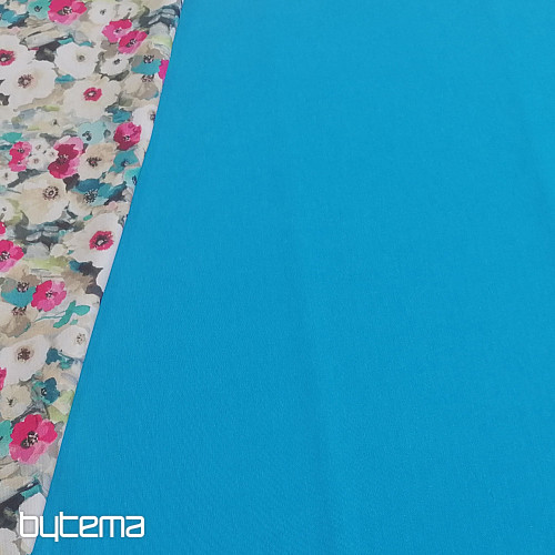 Tessuto decorativo turchese LISO