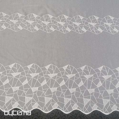 Tenda in voile con ricamo V302