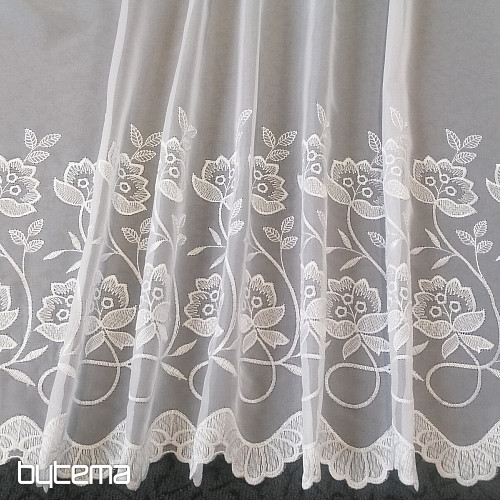Tenda in voile con ricamo 1B 13278